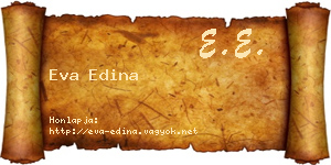 Eva Edina névjegykártya