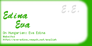 edina eva business card